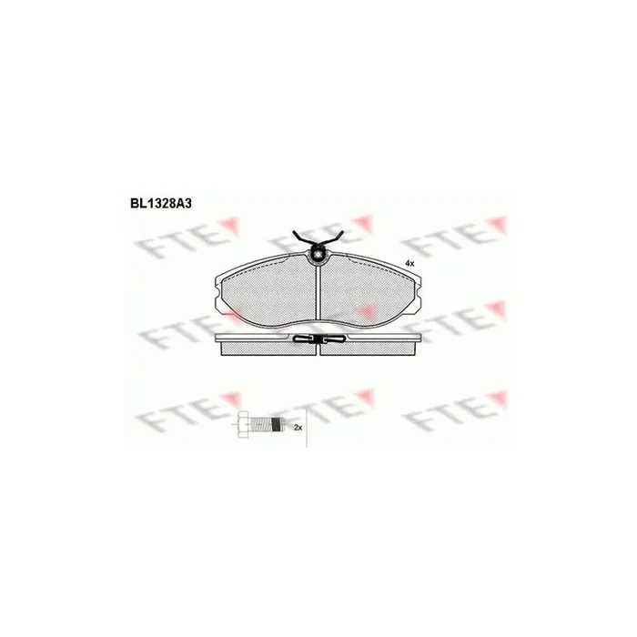 FTE 9010120 Brake Pad Set