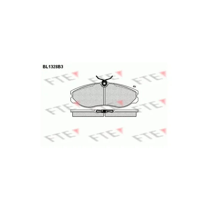 FTE 9010121 Brake Pad Set