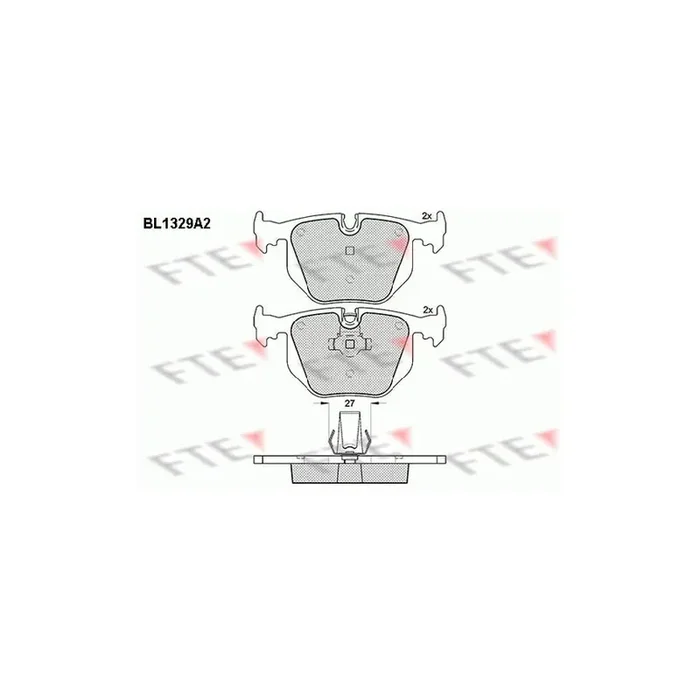 FTE 9010122 Brake Pad Set