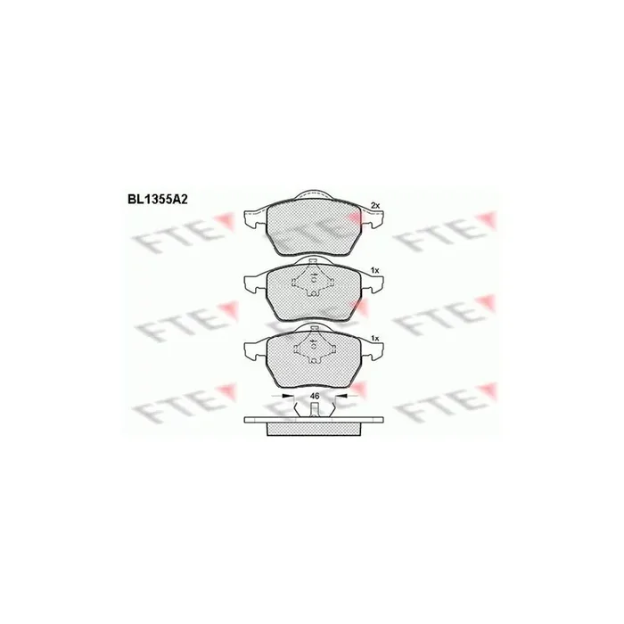 FTE 9010136 Brake Pad Set