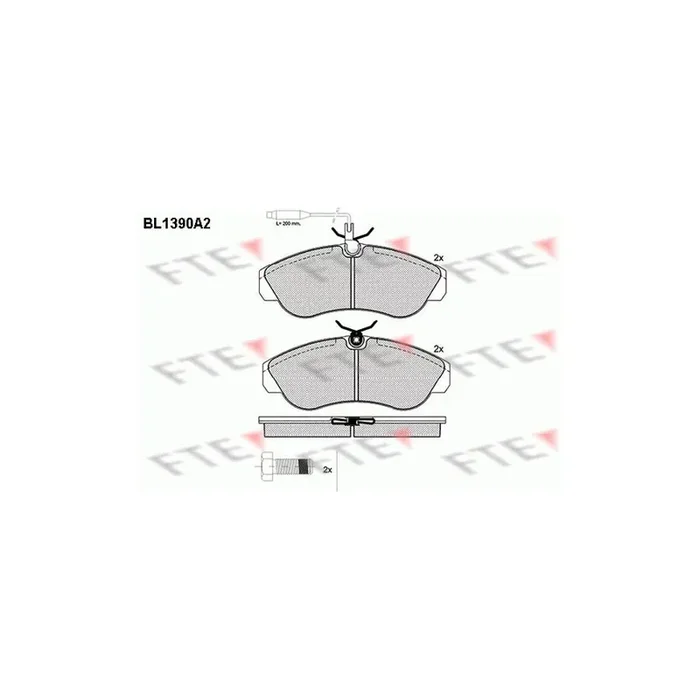 FTE 9010162 Brake Pad Set