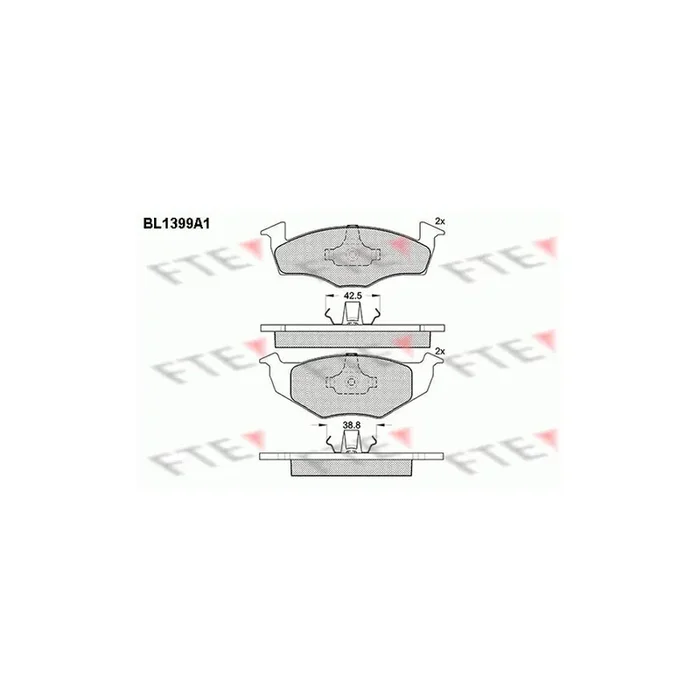 FTE 9010171 Brake Pad Set