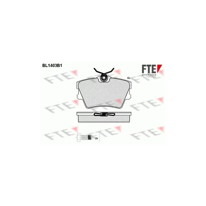 FTE 9010175 Brake Pad Set for VW Transporter