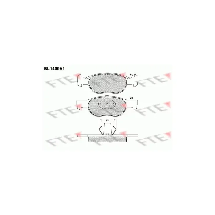 FTE 9010179 Brake Pad Set