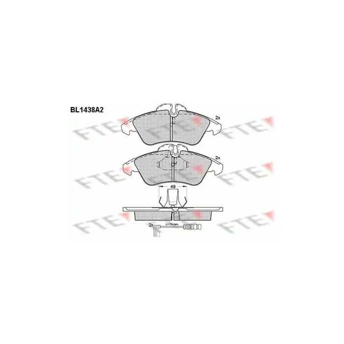 FTE 9010187 Brake Pad Set