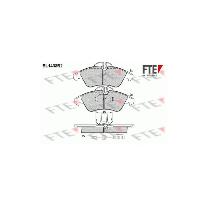 FTE 9010188 Brake Pad Set