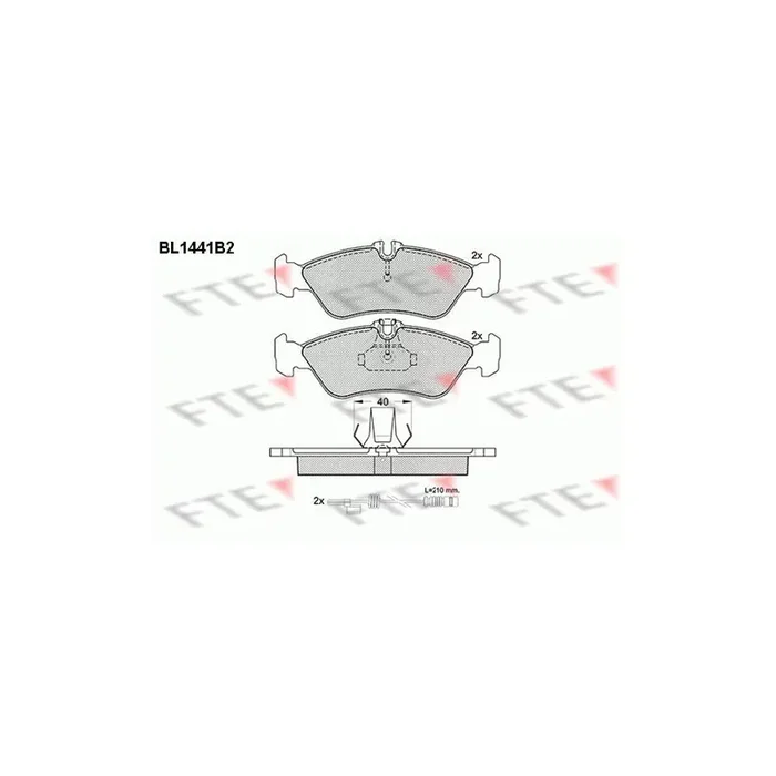 FTE 9010194 Brake Pad Set