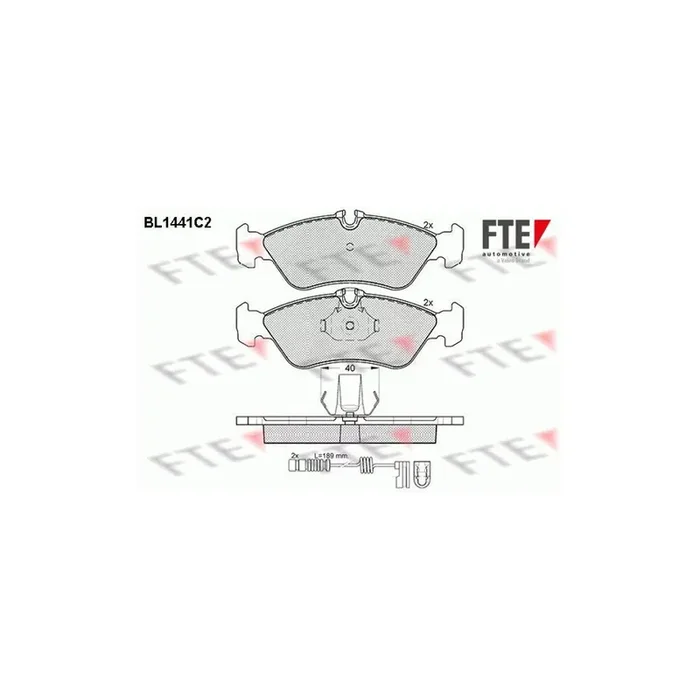 FTE 9010195 Brake Pad Set
