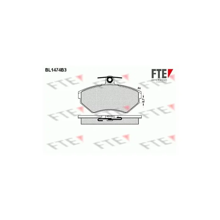 FTE 9010201 Brake Pad Set