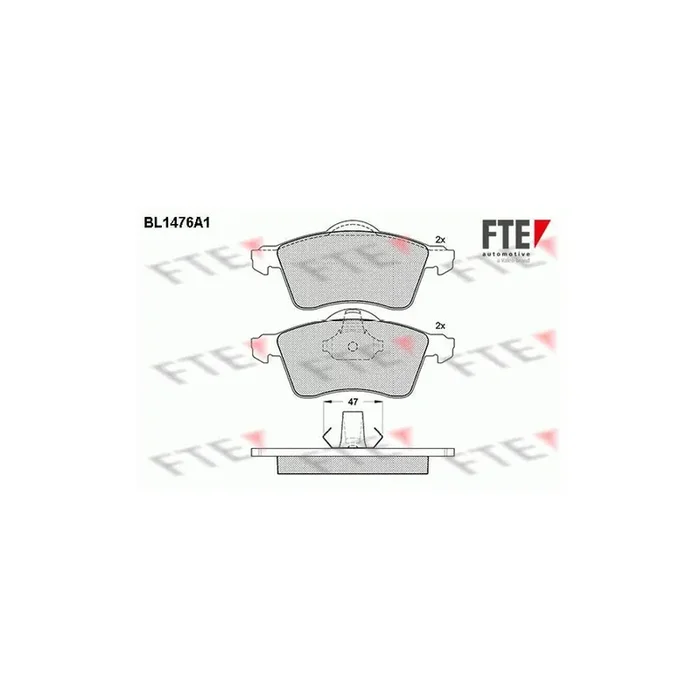 FTE 9010205 Brake Pad Set for VW Transporter