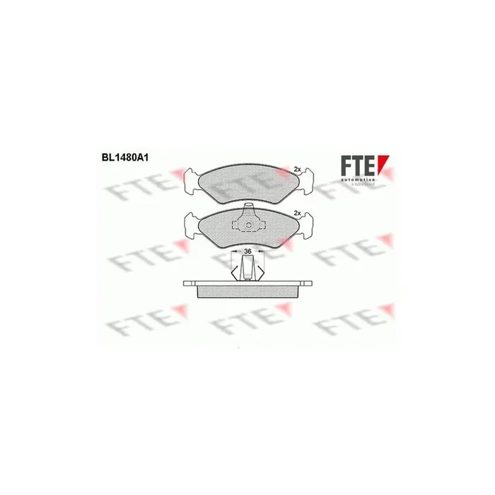 FTE 9010209 Brake Pad Set