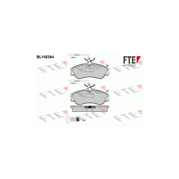 FTE 9010214 Brake Pad Set
