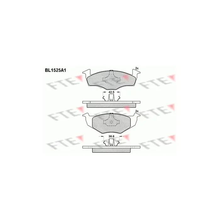 FTE 9010232 Brake Pad Set