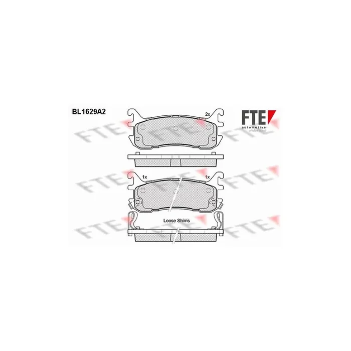 FTE 9010256 Brake Pad Set