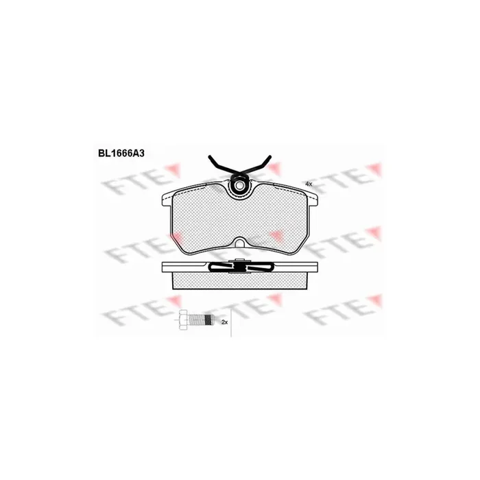 FTE 9010278 Brake Pad Set