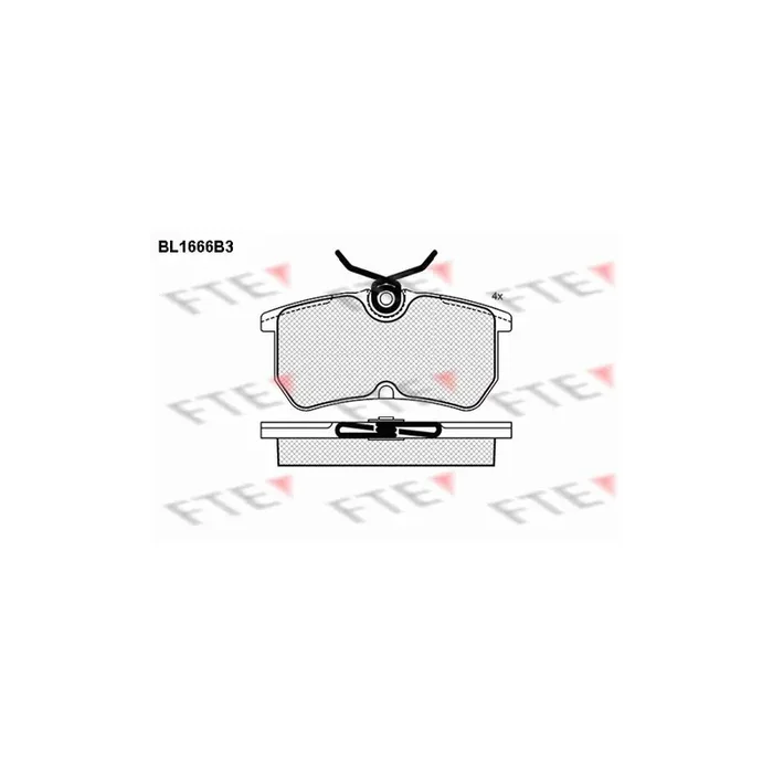 FTE 9010279 Brake Pad Set