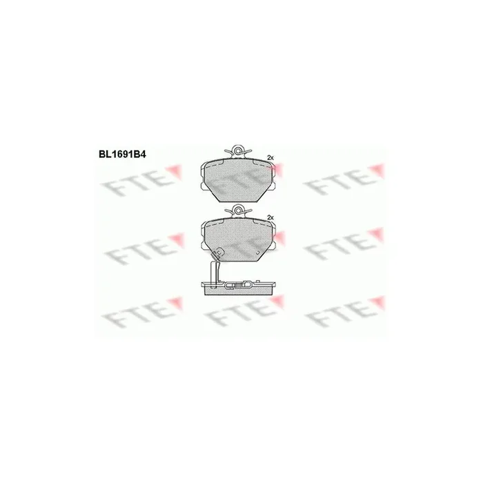 FTE 9010303 Brake Pad Set