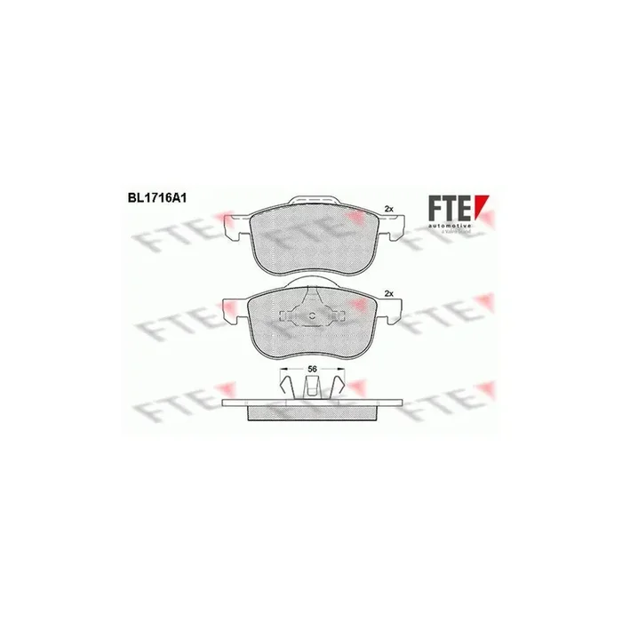 FTE 9010316 Brake Pad Set