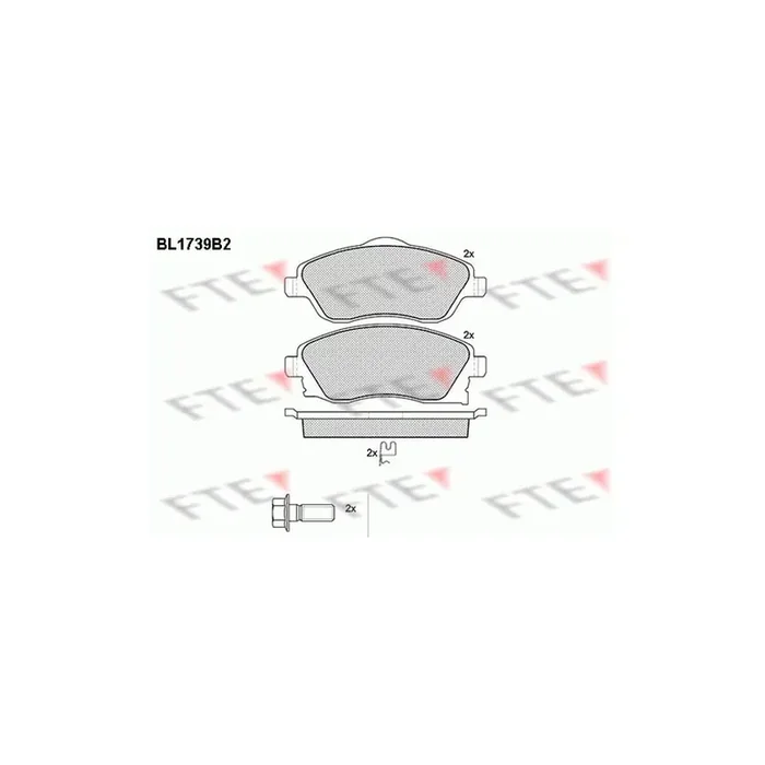 FTE 9010324 Brake Pad Set