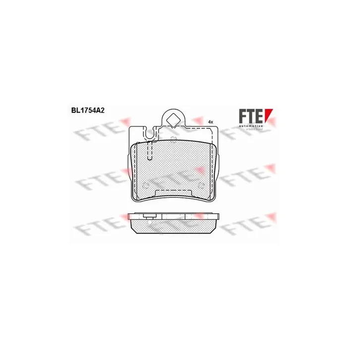FTE 9010335 Brake Pad Set Suitable for Mercedes-Benz S-Class
