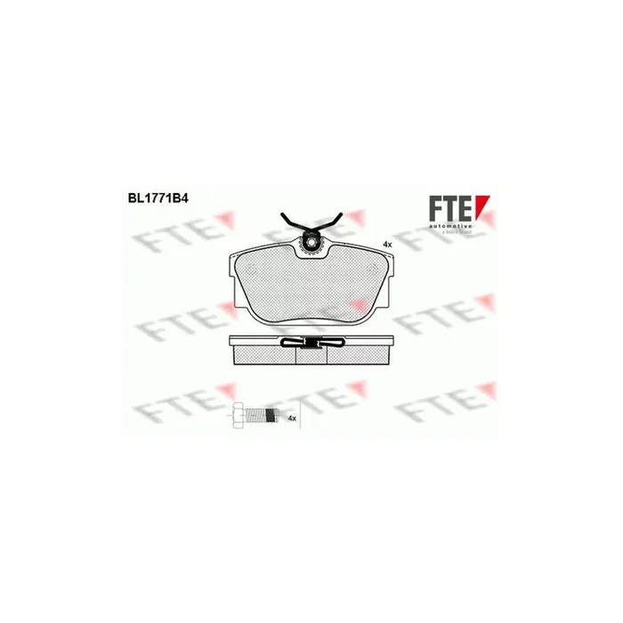 FTE 9010342 Brake Pad Set for VW Transporter