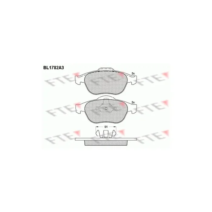 FTE 9010352 Brake Pad Set
