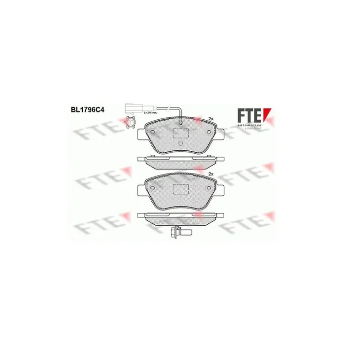FTE 9010368 Brake Pad Set