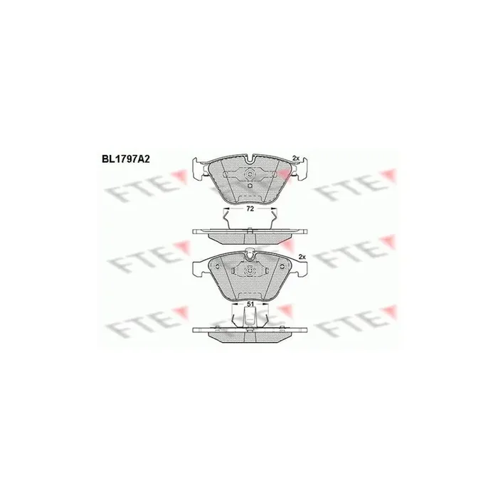 FTE 9010369 Brake Pad Set