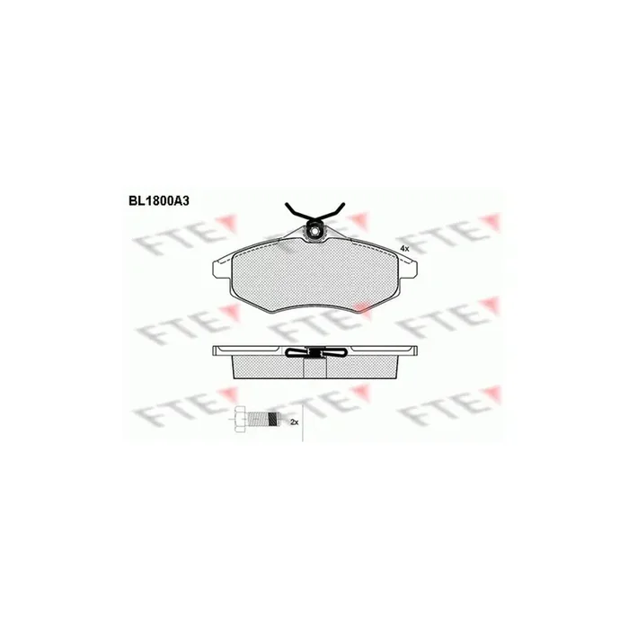 FTE 9010372 Brake Pad Set