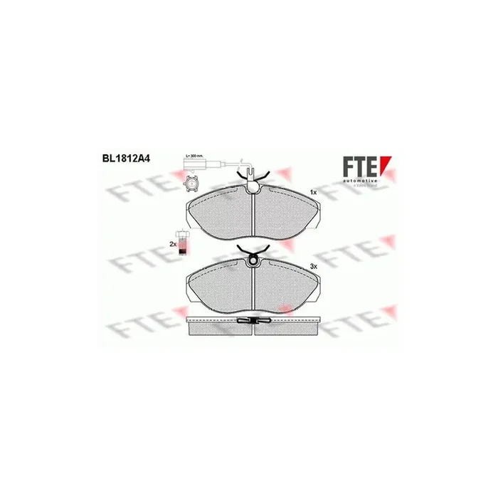 FTE 9010388 Brake Pad Set