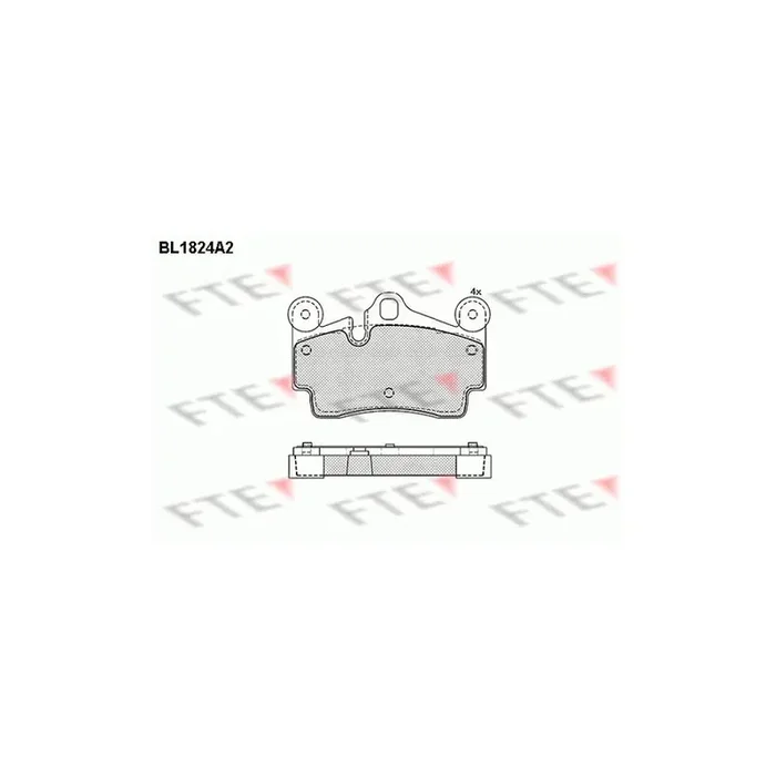 FTE 9010402 Brake Pad Set