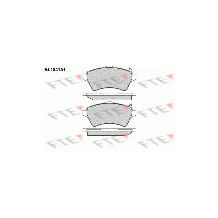 FTE 9010418 Brake Pad Set for Land Rover Freelander