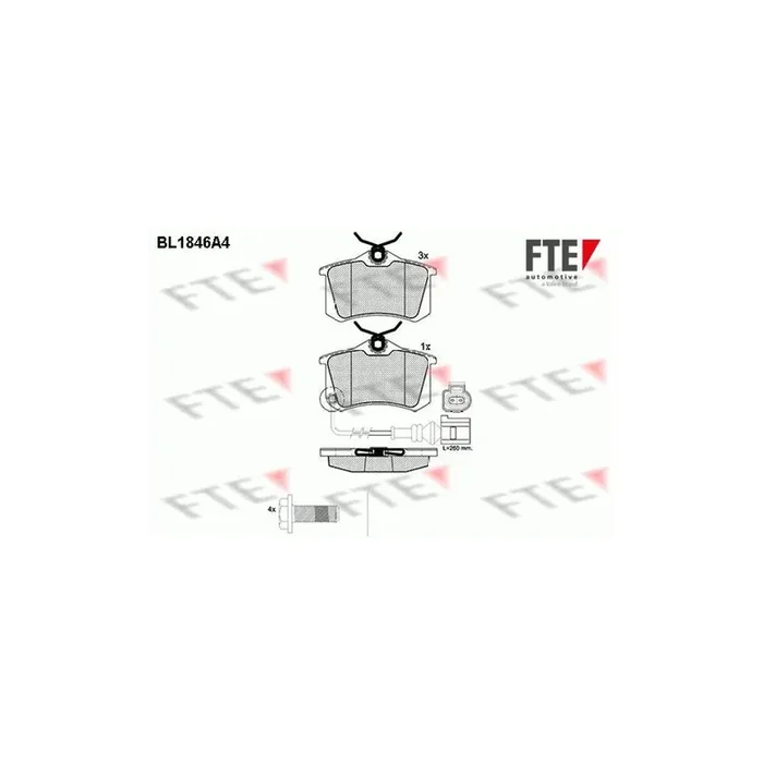 FTE 9010426 Brake Pad Set