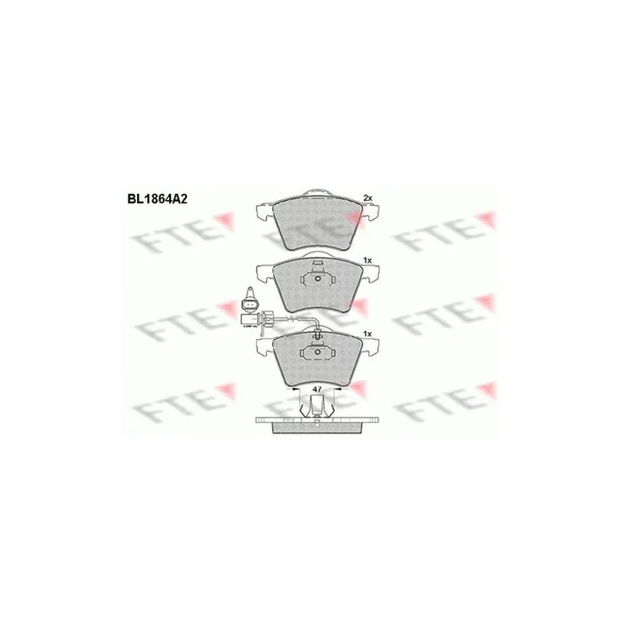 FTE 9010444 Brake Pad Set