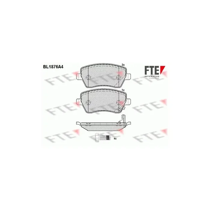 FTE 9010461 Brake Pad Set