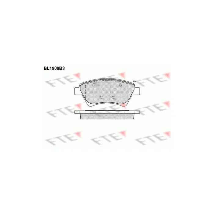 FTE 9010489 Brake Pad Set