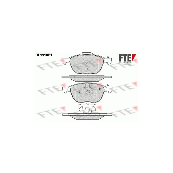 FTE 9010500 Brake Pad Set