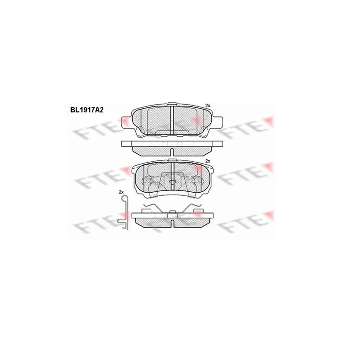 FTE 9010506 Brake Pad Set