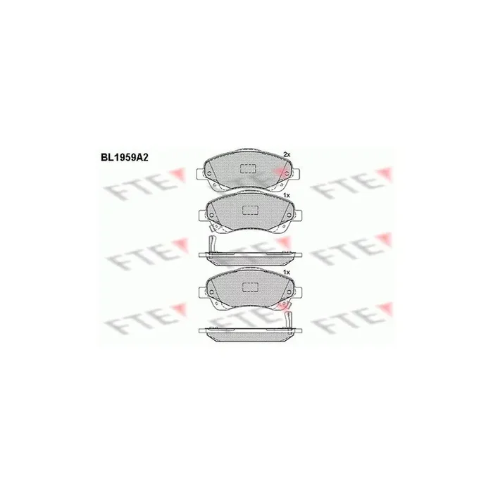 FTE 9010545 Brake Pad Set