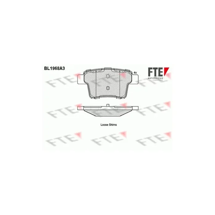 FTE 9010551 Brake Pad Set