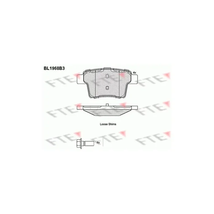 FTE 9010552 Brake Pad Set