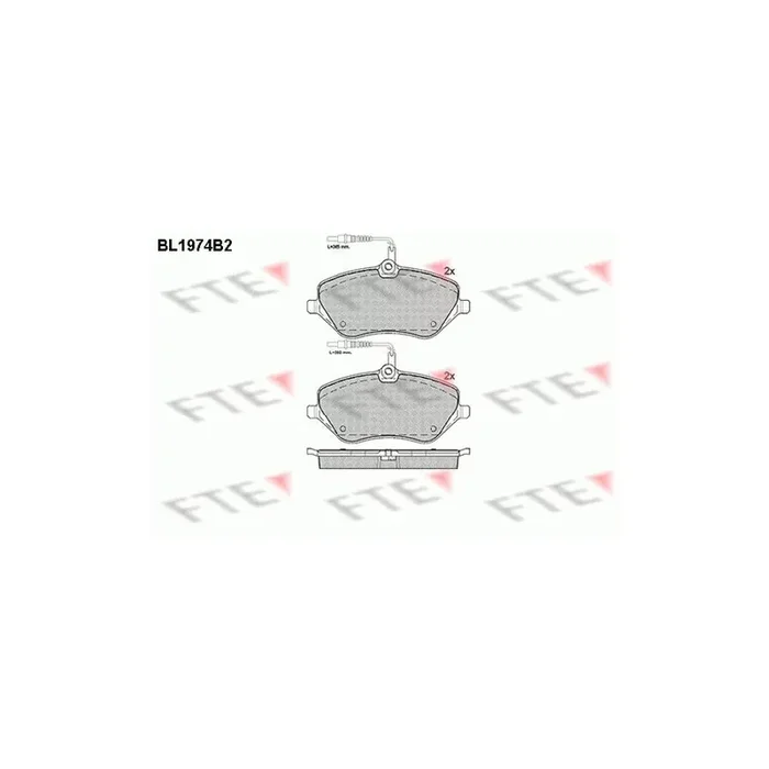 FTE 9010562 Brake Pad Set