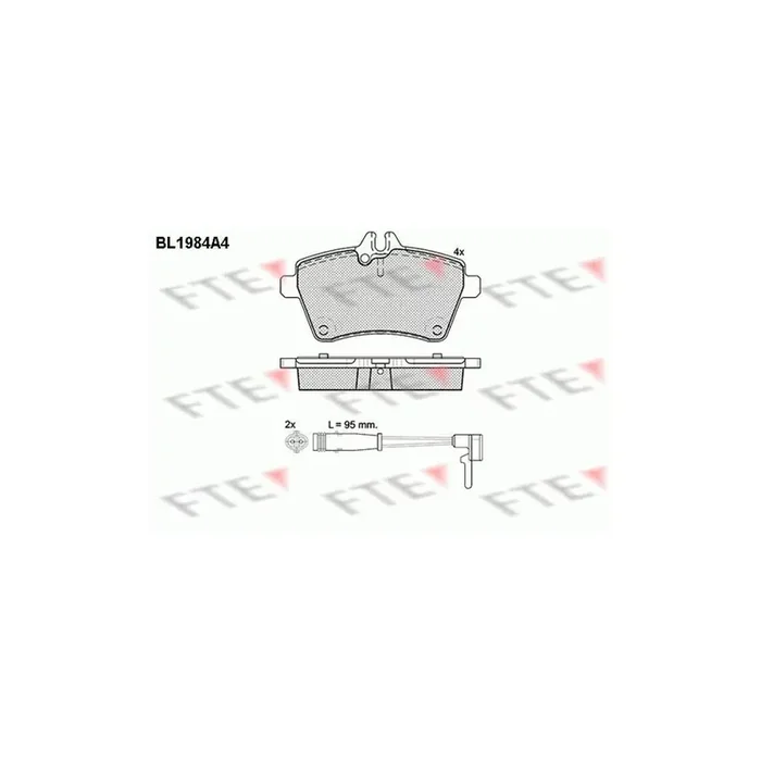 FTE 9010573 Brake Pad Set
