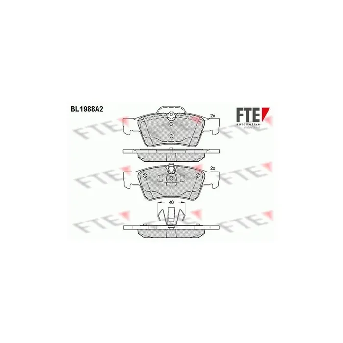 FTE 9010578 Brake Pad Set
