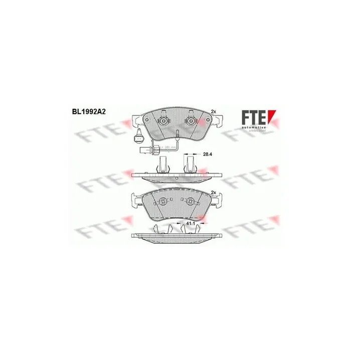 FTE 9010580 Brake Pad Set