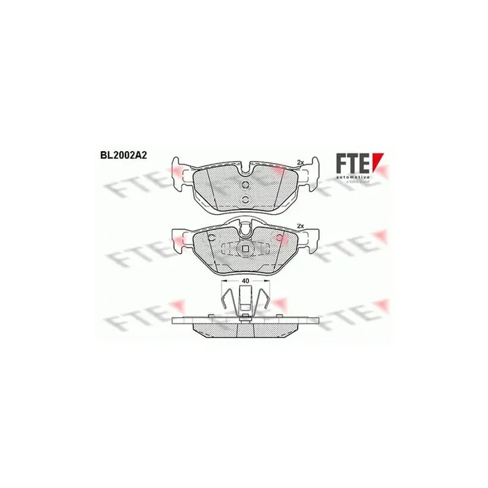 FTE 9010588 Brake Pad Set