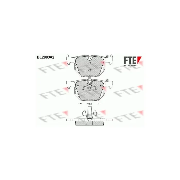 FTE 9010589 Brake Pad Set