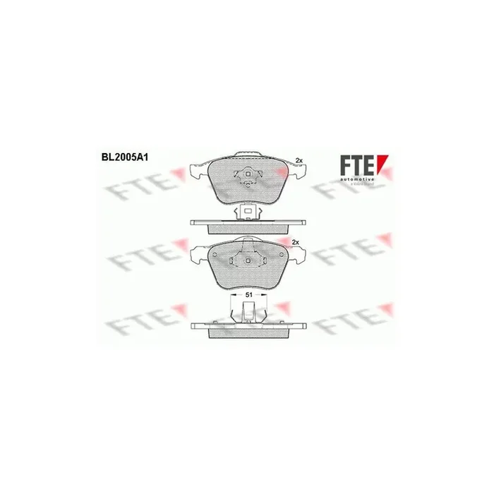 FTE 9010590 Brake Pad Set