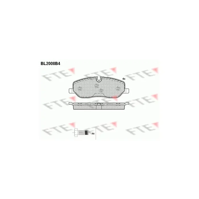 FTE 9010593 Brake Pad Set