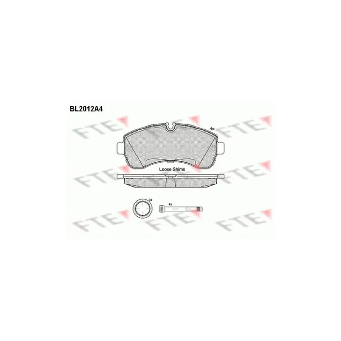 FTE 9010599 Brake Pad Set